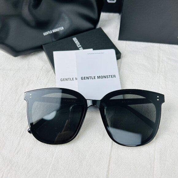 New Gentle Monster Flatba “My Ma” Black Sunglasses - Picture 2 of 11